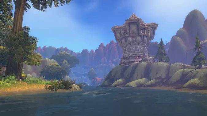 The Riverglades, the new WoW Forever zone Armstrong says he began his work on (Blizzard Entertainment)