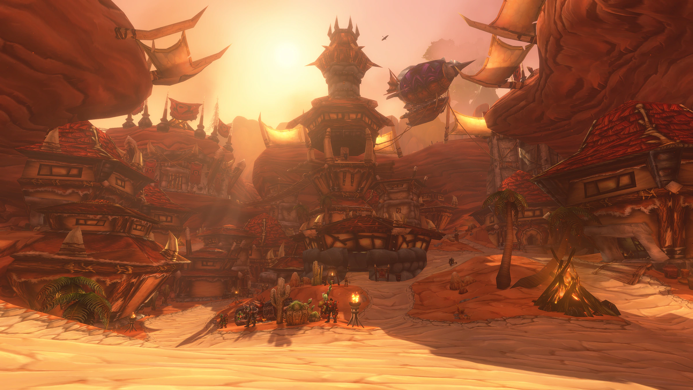 Orgrimmar, the header image of Blizzard's Forever character-creation post (Blizzard Entertainment)