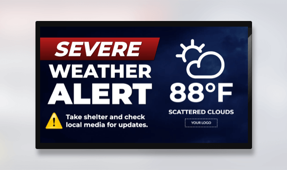 Announcement Severe Weather Alert