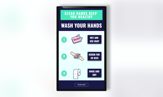 Campaign Wash Hands Text & Image Portrait