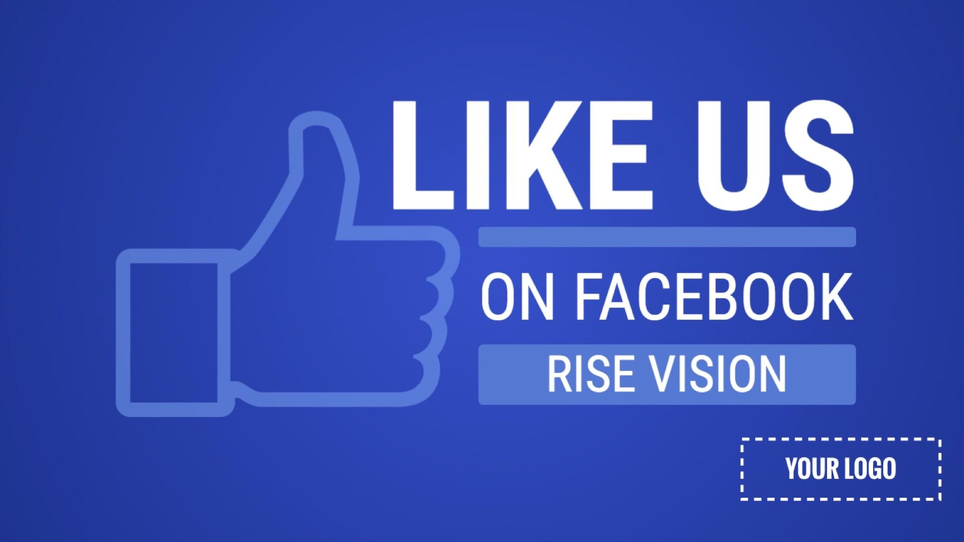 Facebook Promotion Digital Signage Template