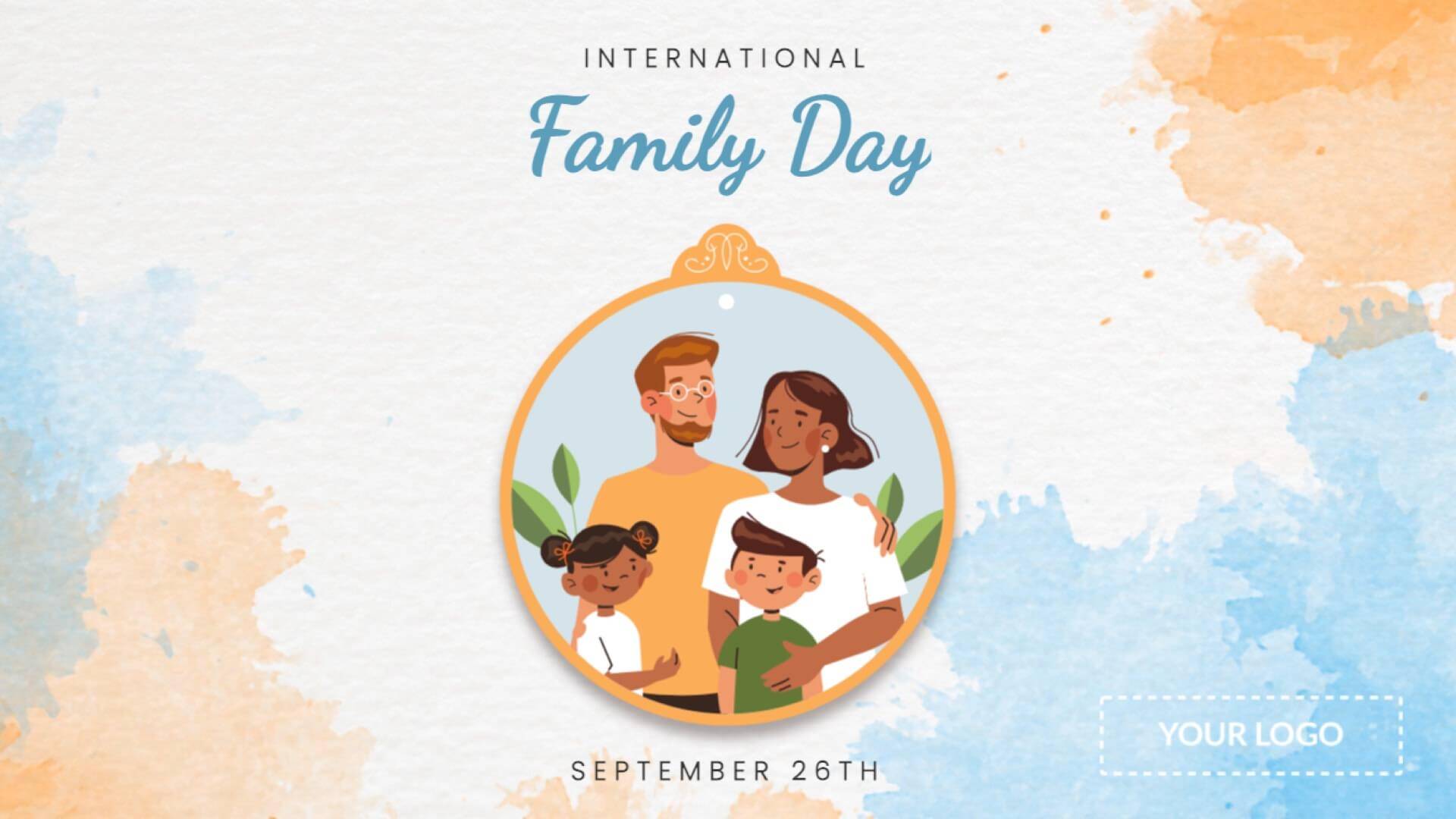 International Family Day Digital Signage Template