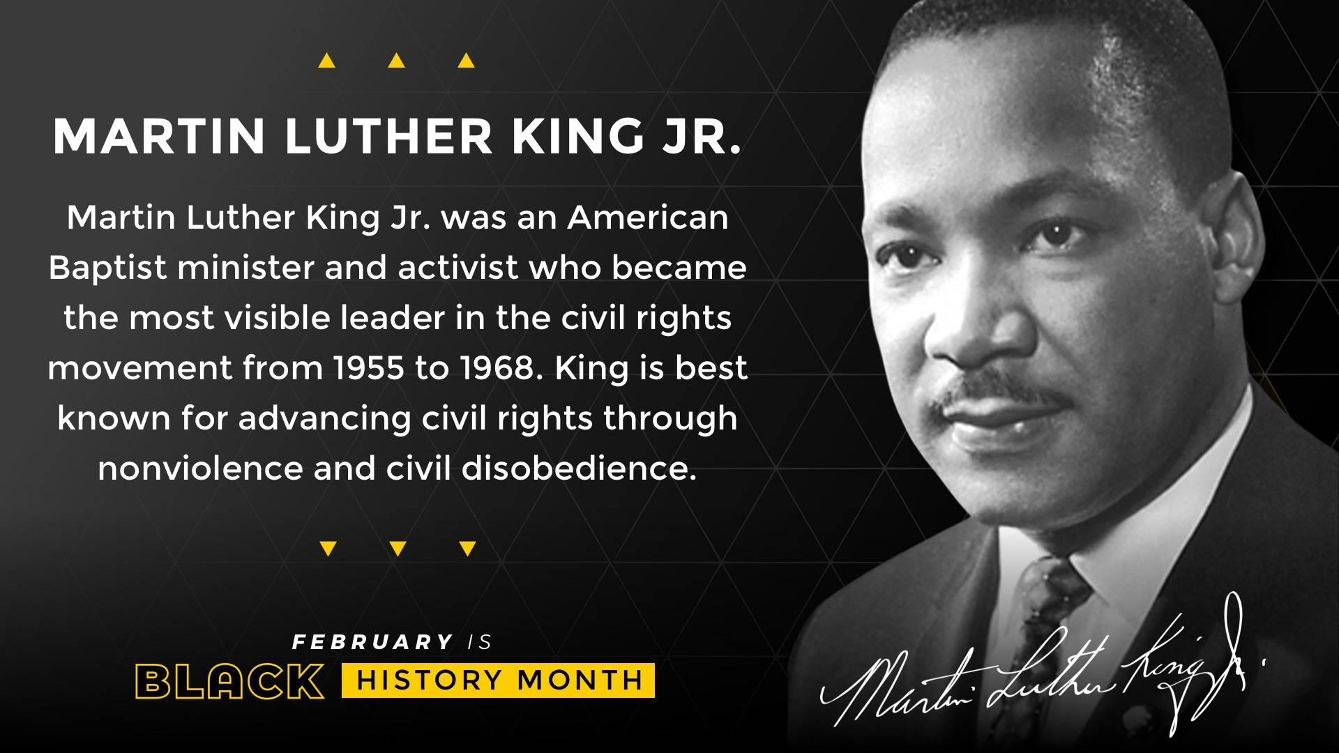 Black History Month Martin Luther King Jr. Digital Signage Template