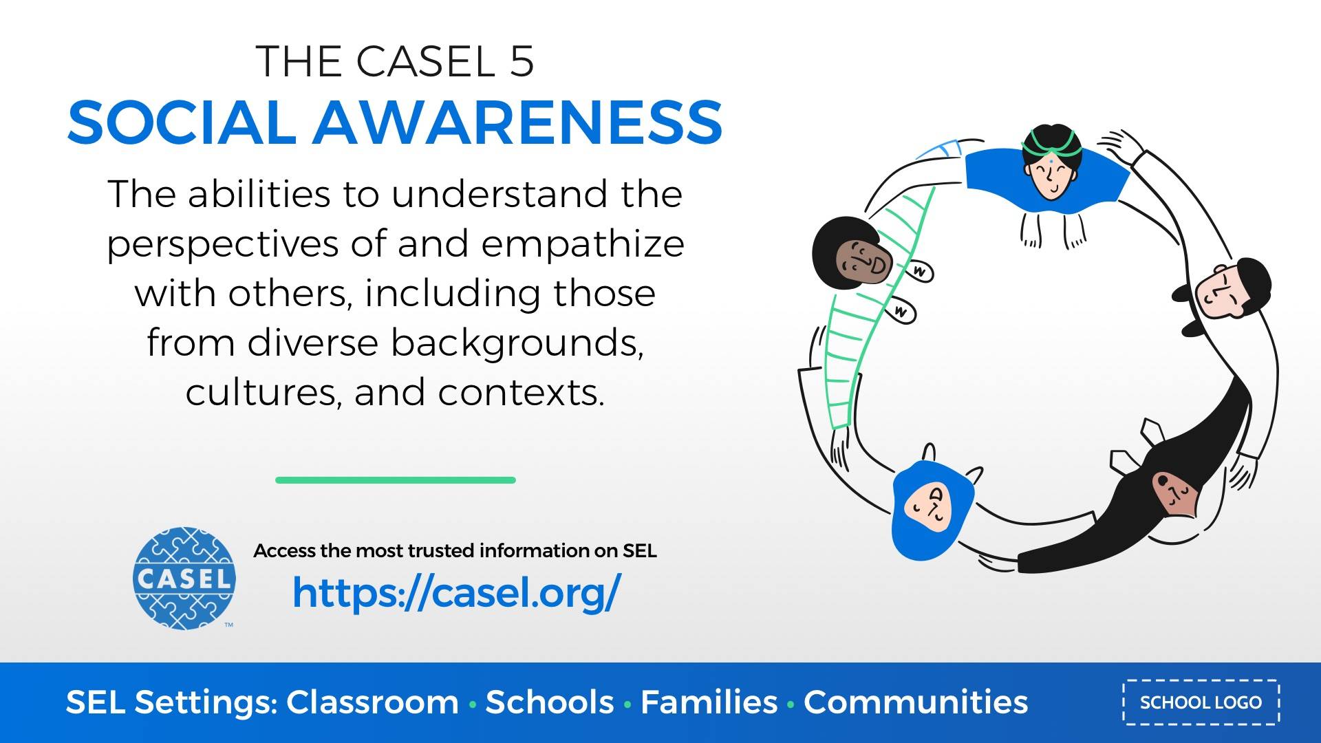 Social & Emotional Learning - The CASEL 5 Digital Signage Template