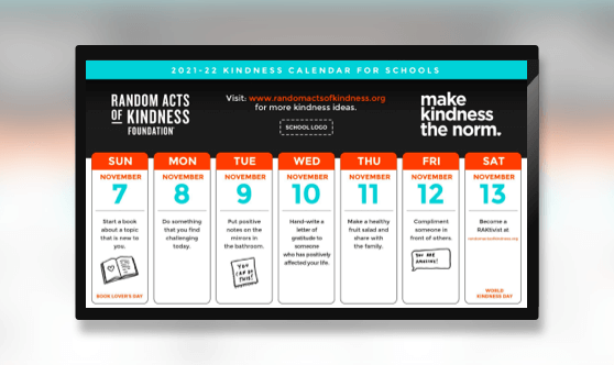 Random Acts of Kindness Calendar