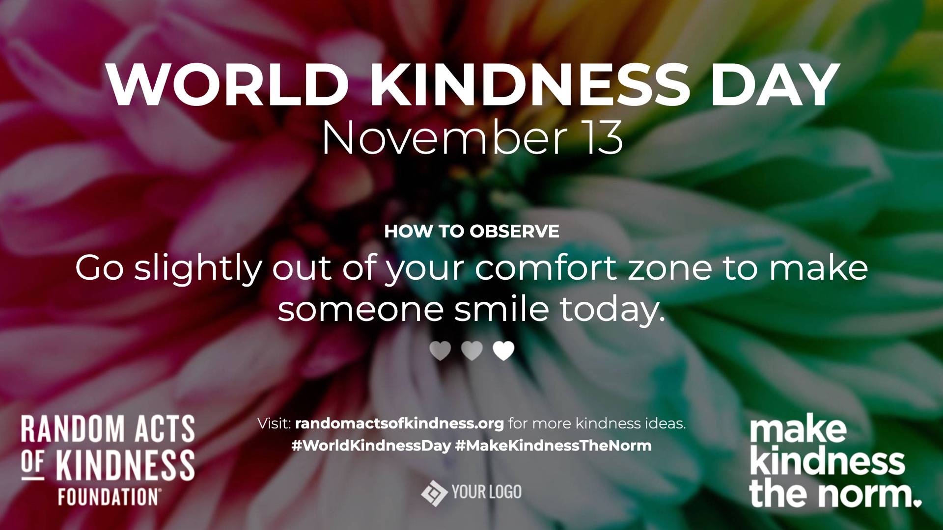 World Kindness Day Digital Signage Template