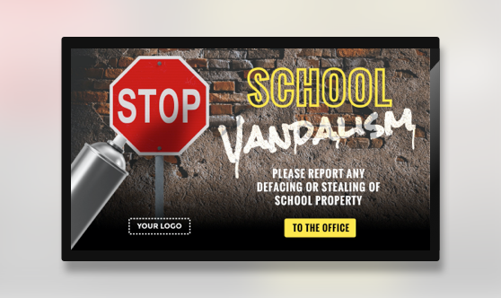 Stop School Vandalism