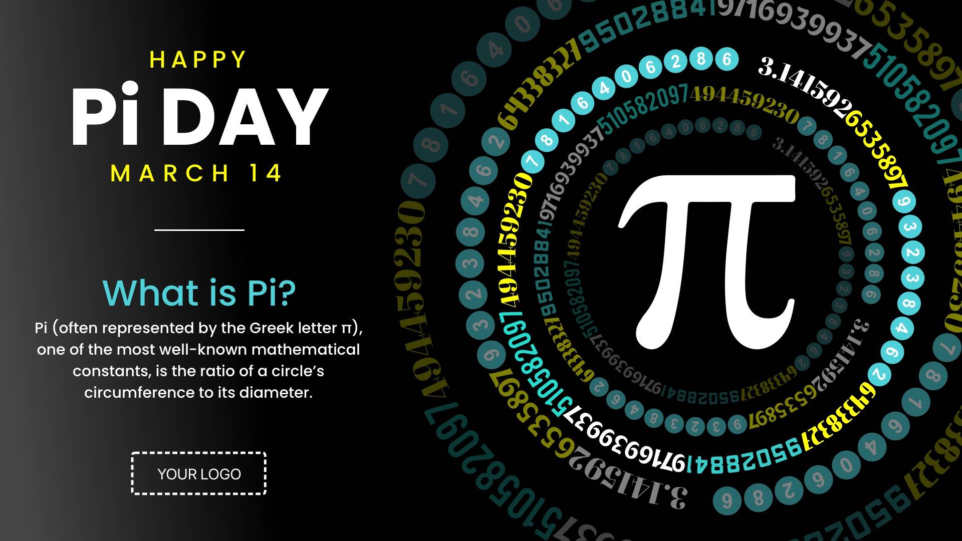 National Pi Day Digital Signage Template