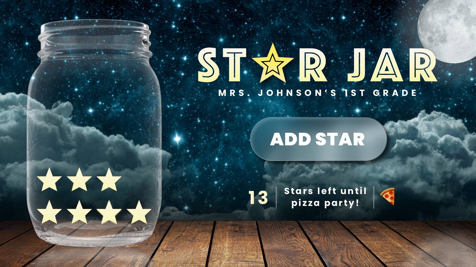 Interactive Star Jar Digital Signage Template