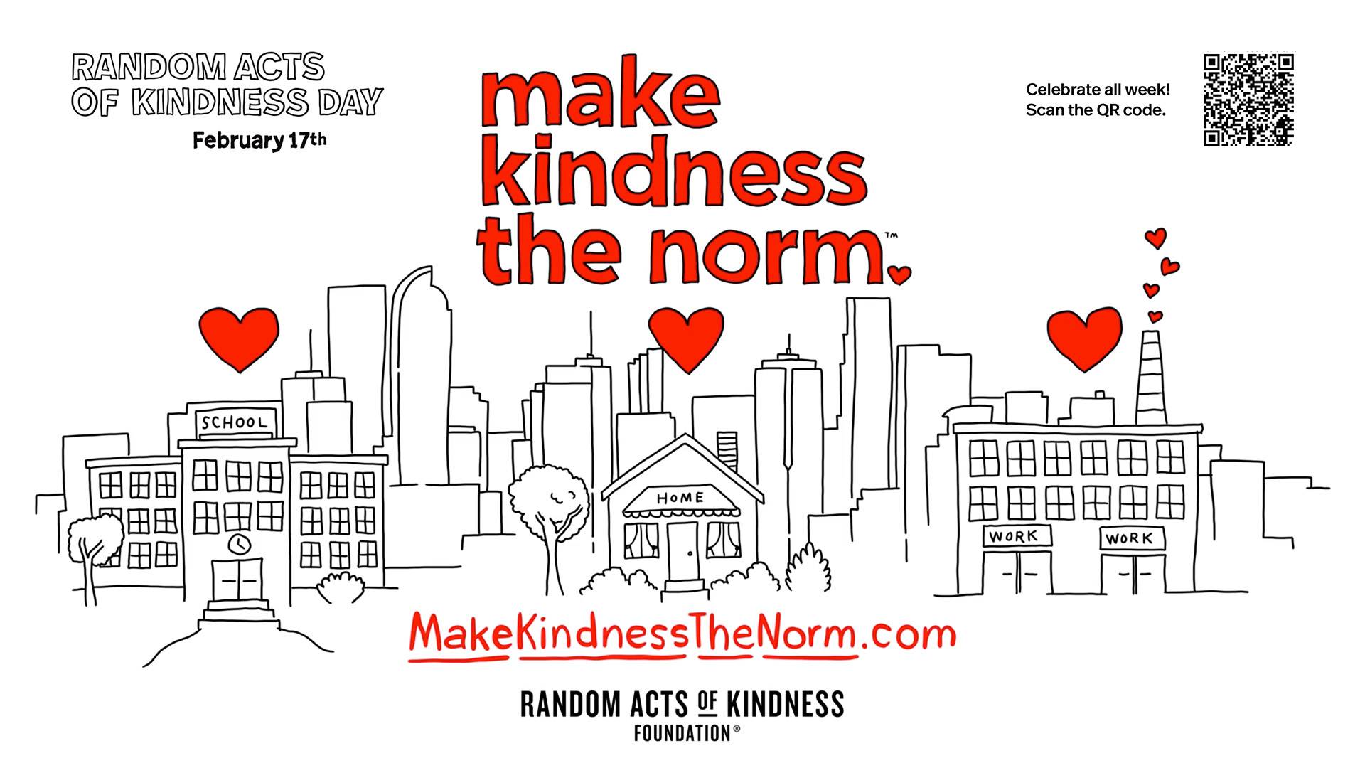 Random Acts of Kindness Day Digital Signage Template