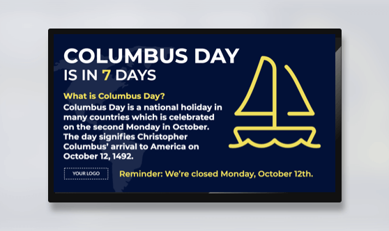 Holiday Columbus Day