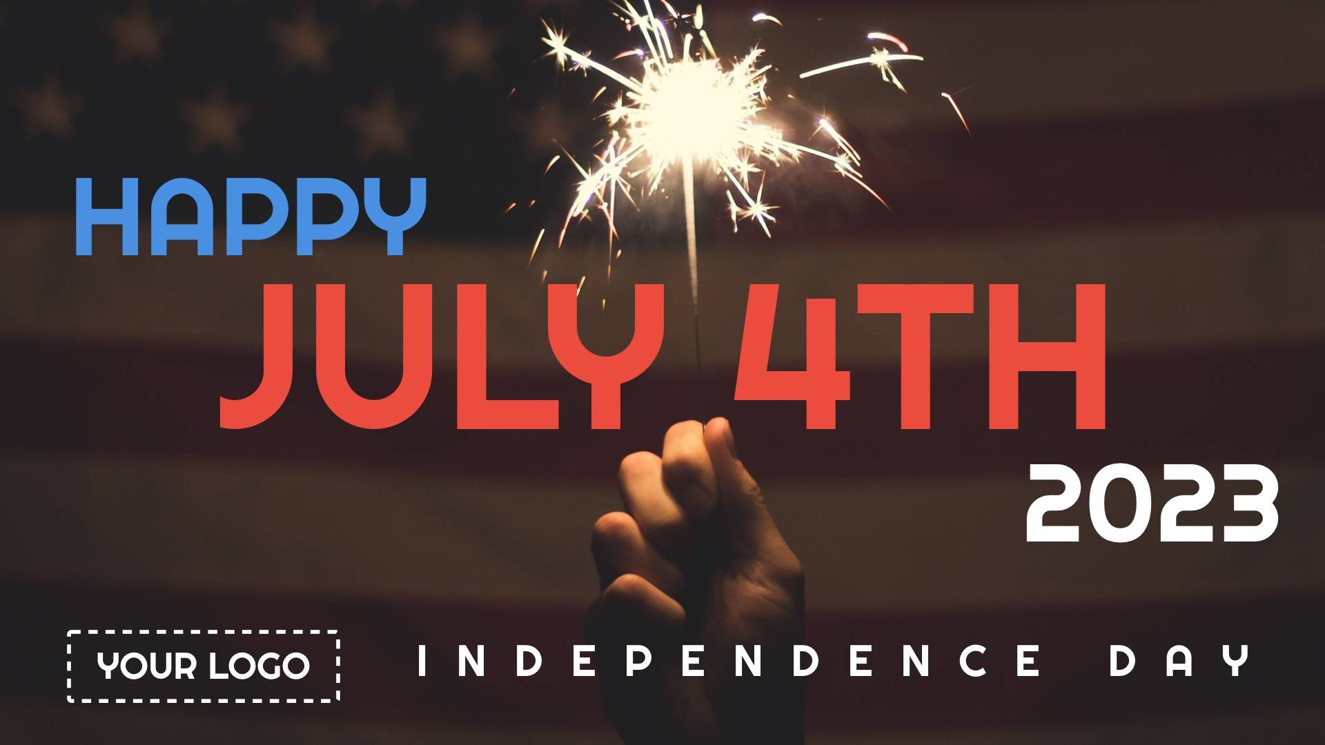 Holiday July 4th Digital Signage Template