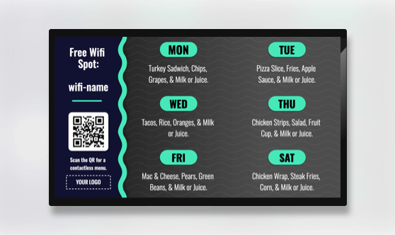 Menu Board QR Image