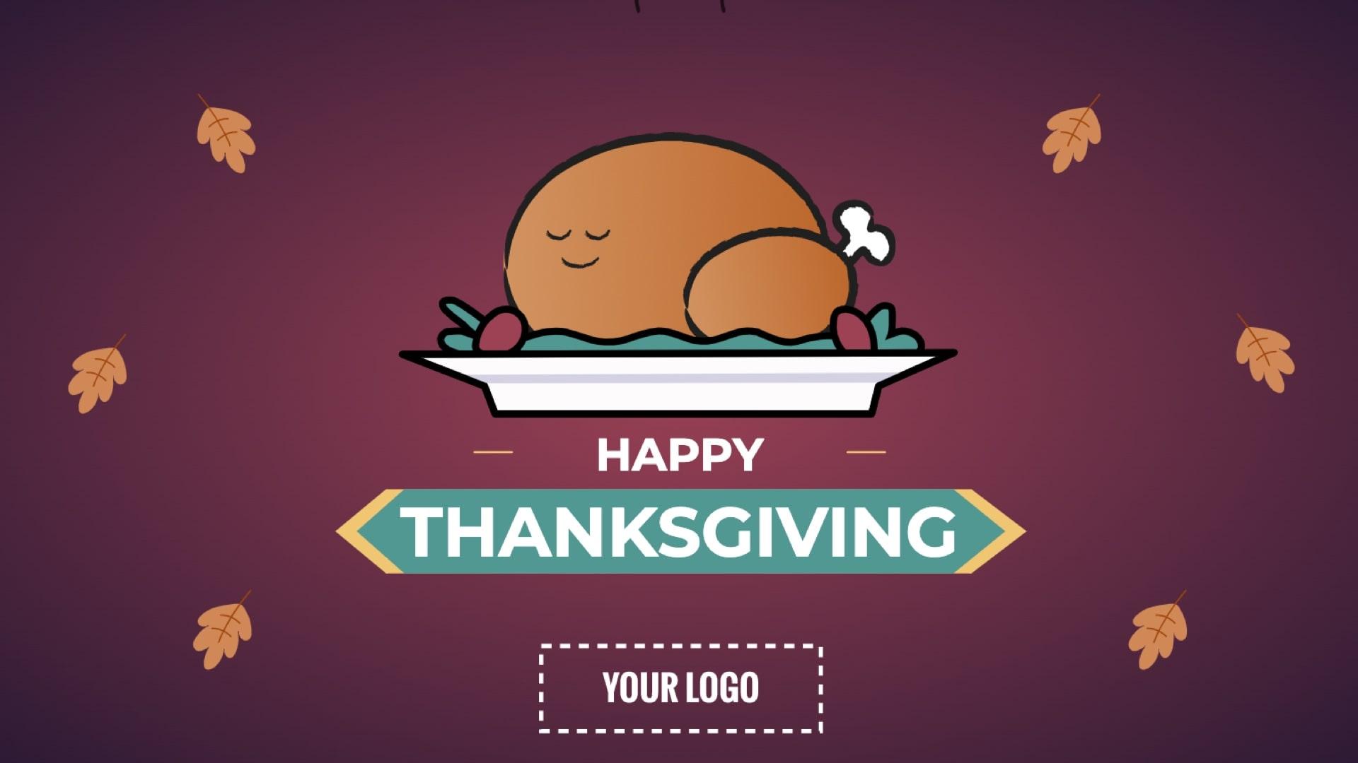 Thanksgiving Countdown Digital Signage Template