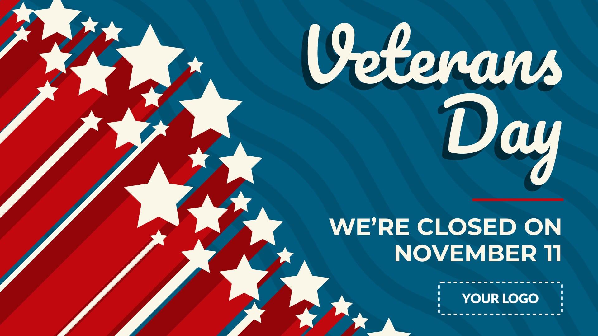 Veterans Day Digital Signage Template