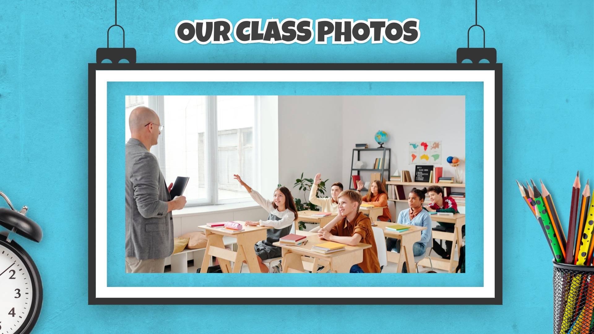Classroom Album Photos Digital Signage Template