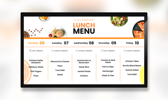 Google Calendar - Lunch Menu