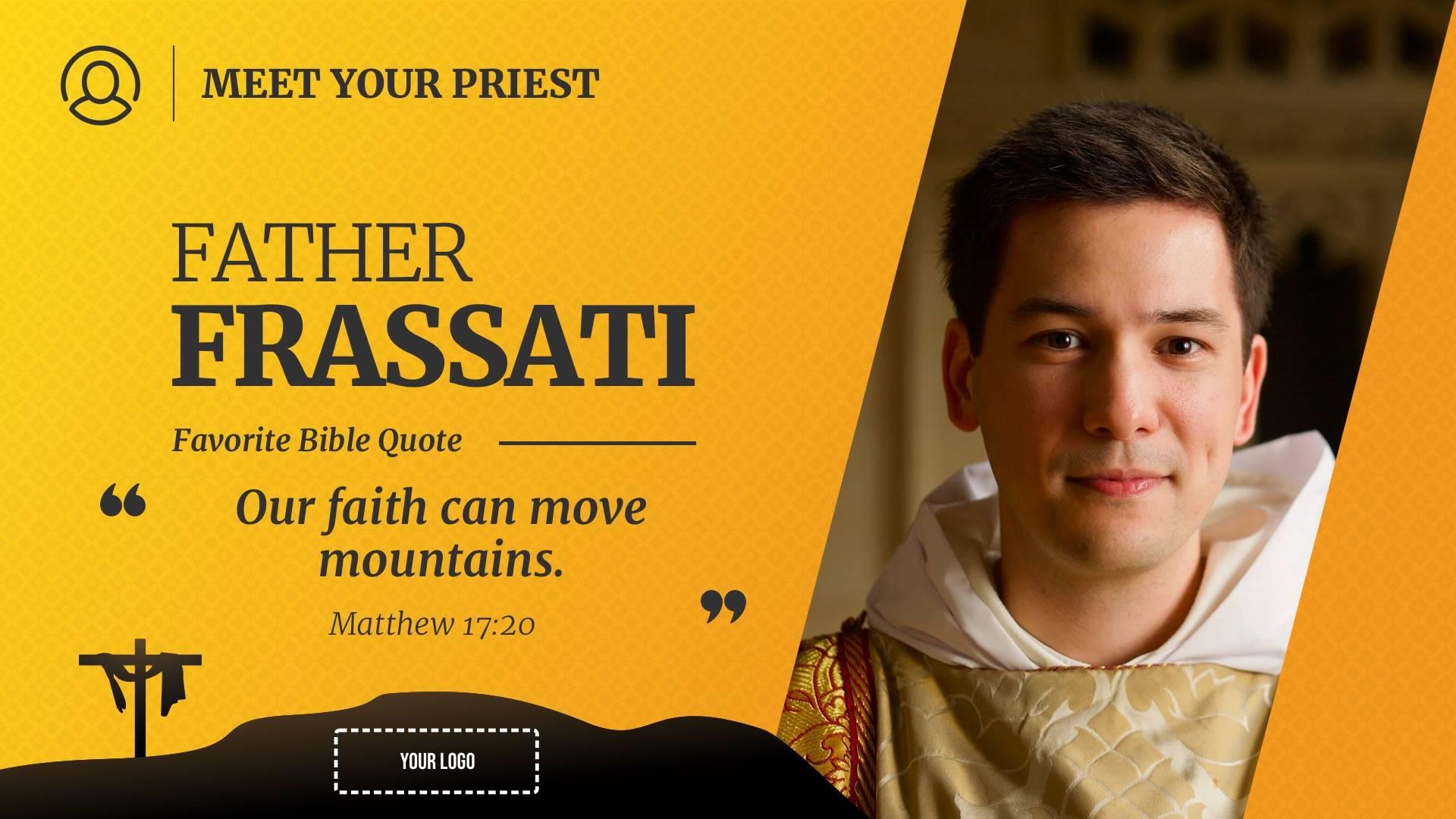 Meet the Priest / Nun Profile Digital Signage Template