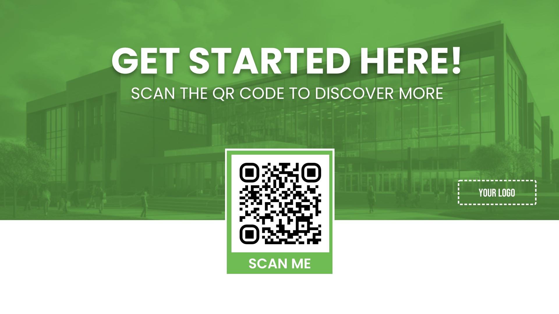 QR Code Digital Signage Template