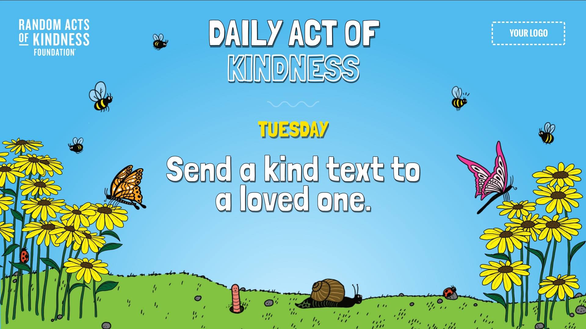 Daily Acts of Kindness Digital Signage Template