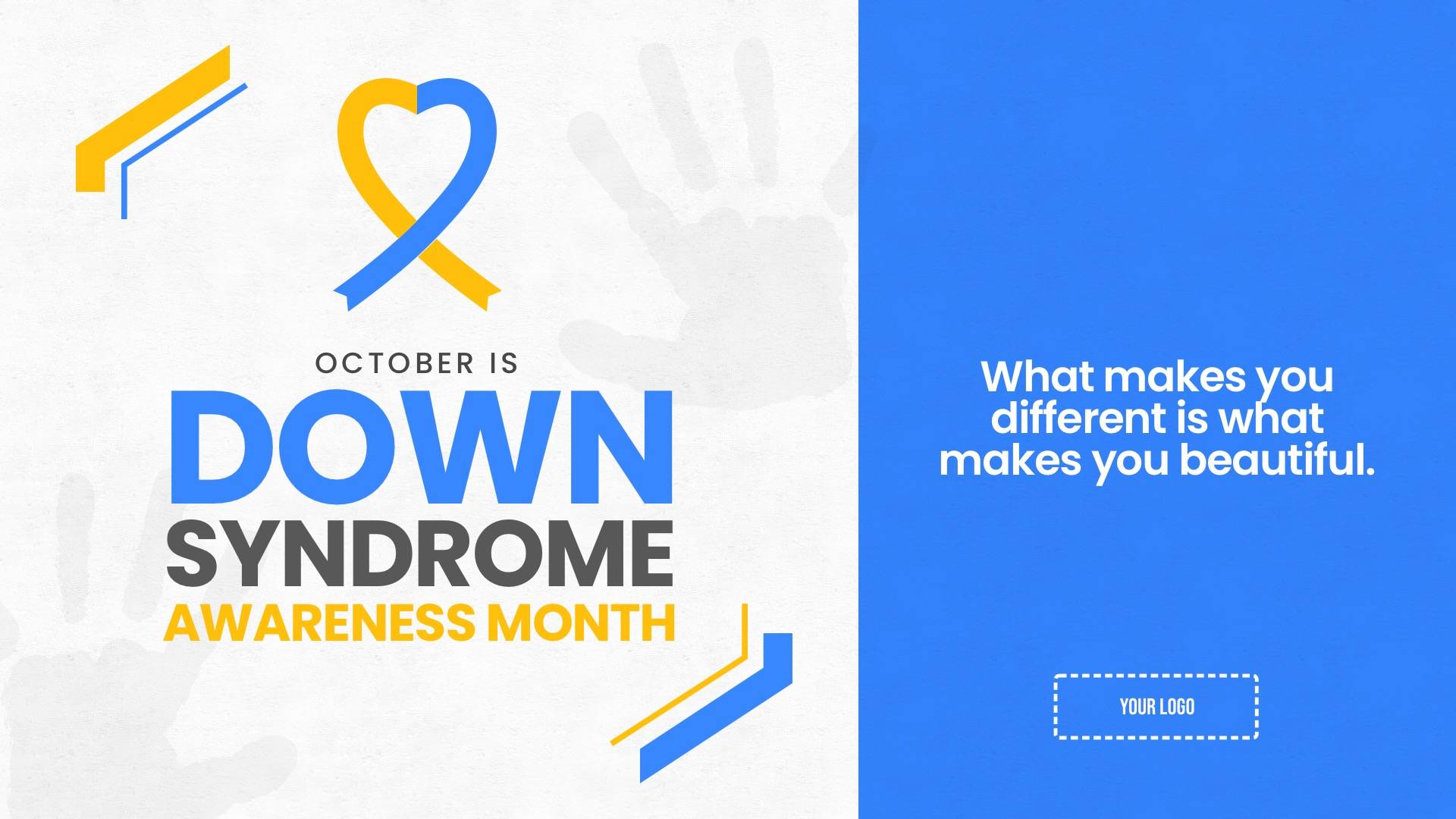 Down Syndrome Awareness Month Digital Signage Template