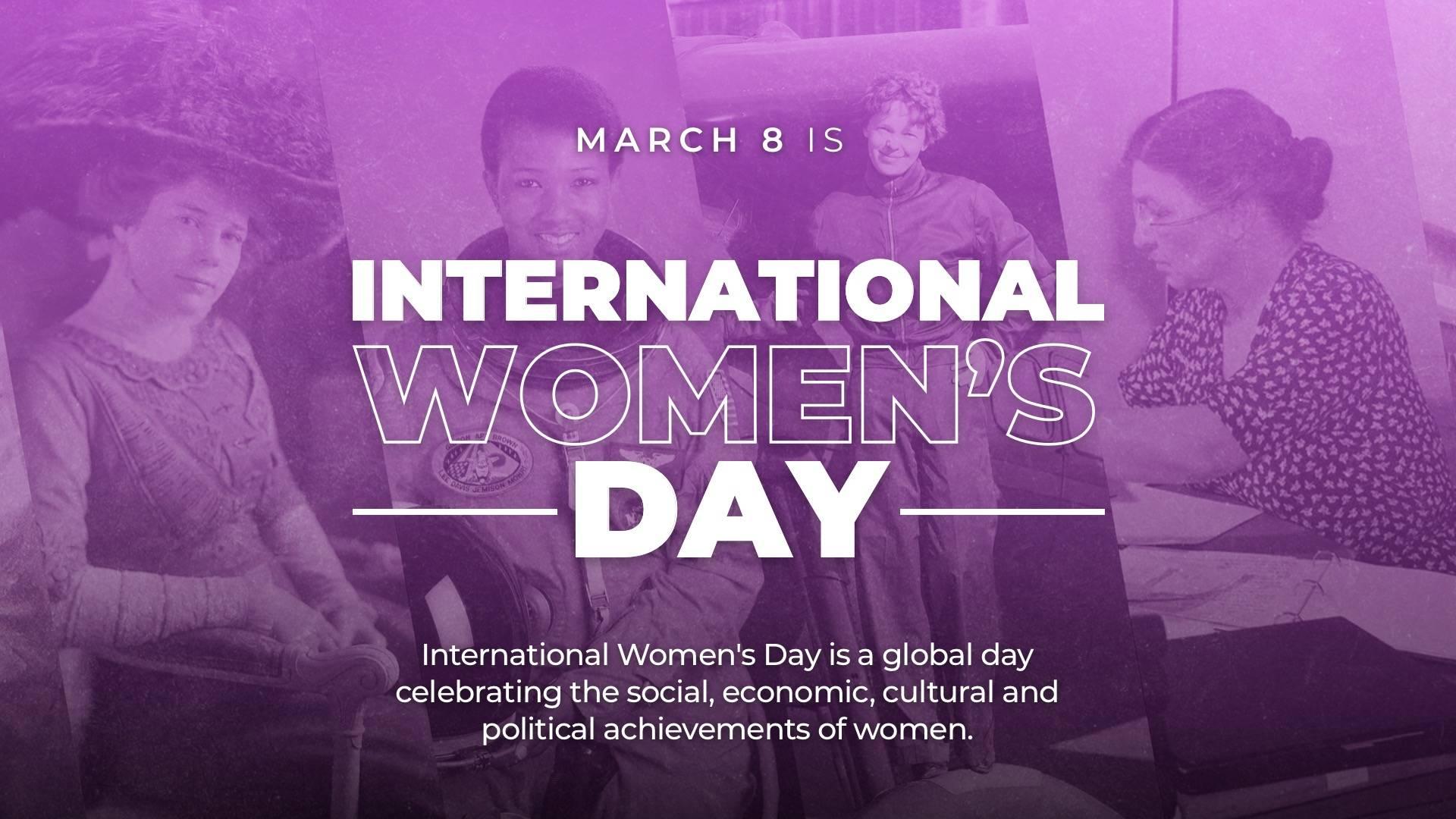 International Women's Day Digital Signage Template