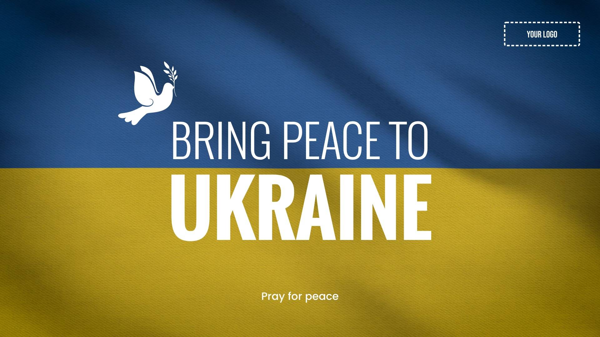 Bring Peace to Ukraine Digital Signage Template