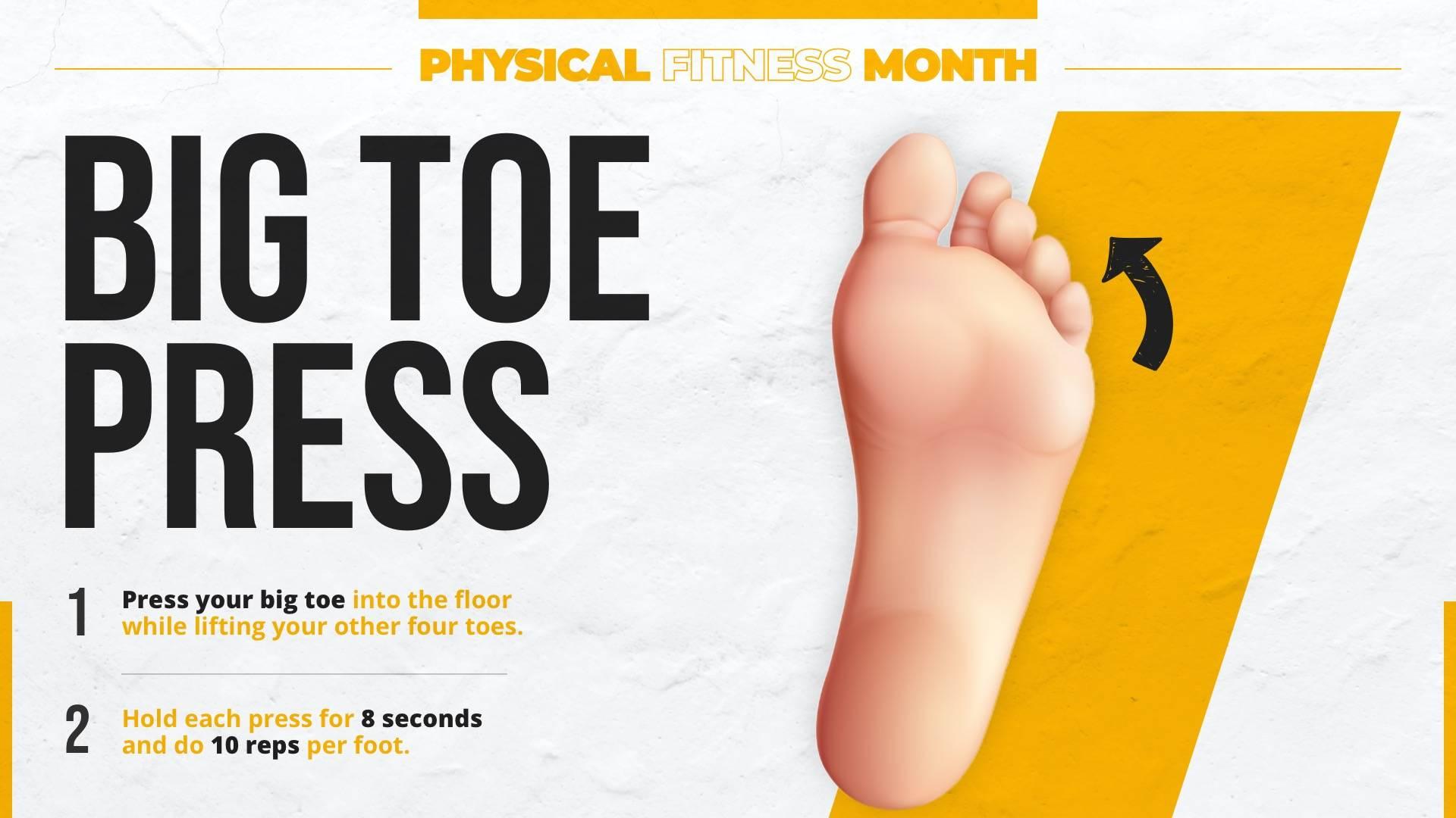 Big Toe Press - Physical Fitness Month Digital Signage Template