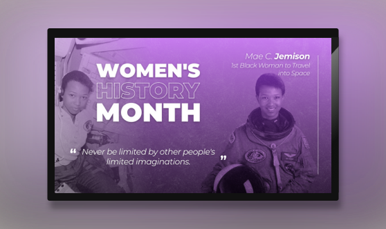 Women's History Month - Jemison