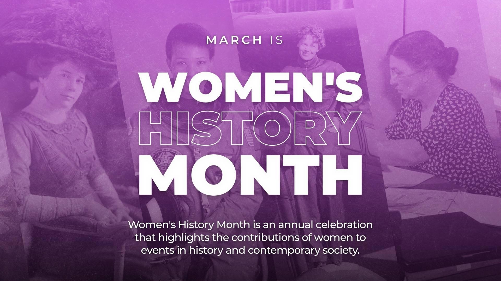 Women's History Month Digital Signage Template