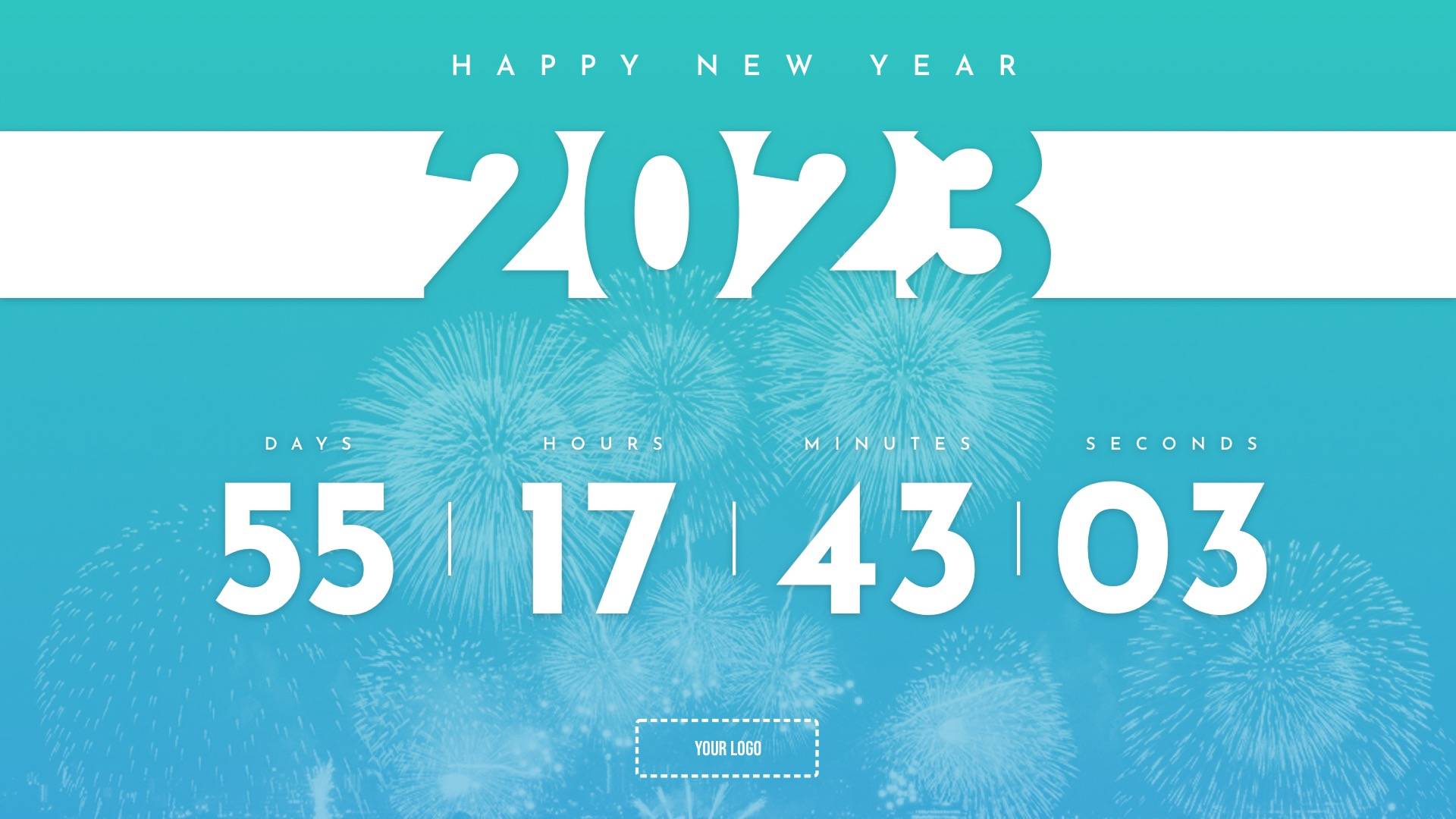 New Year Countdown Digital Signage Template