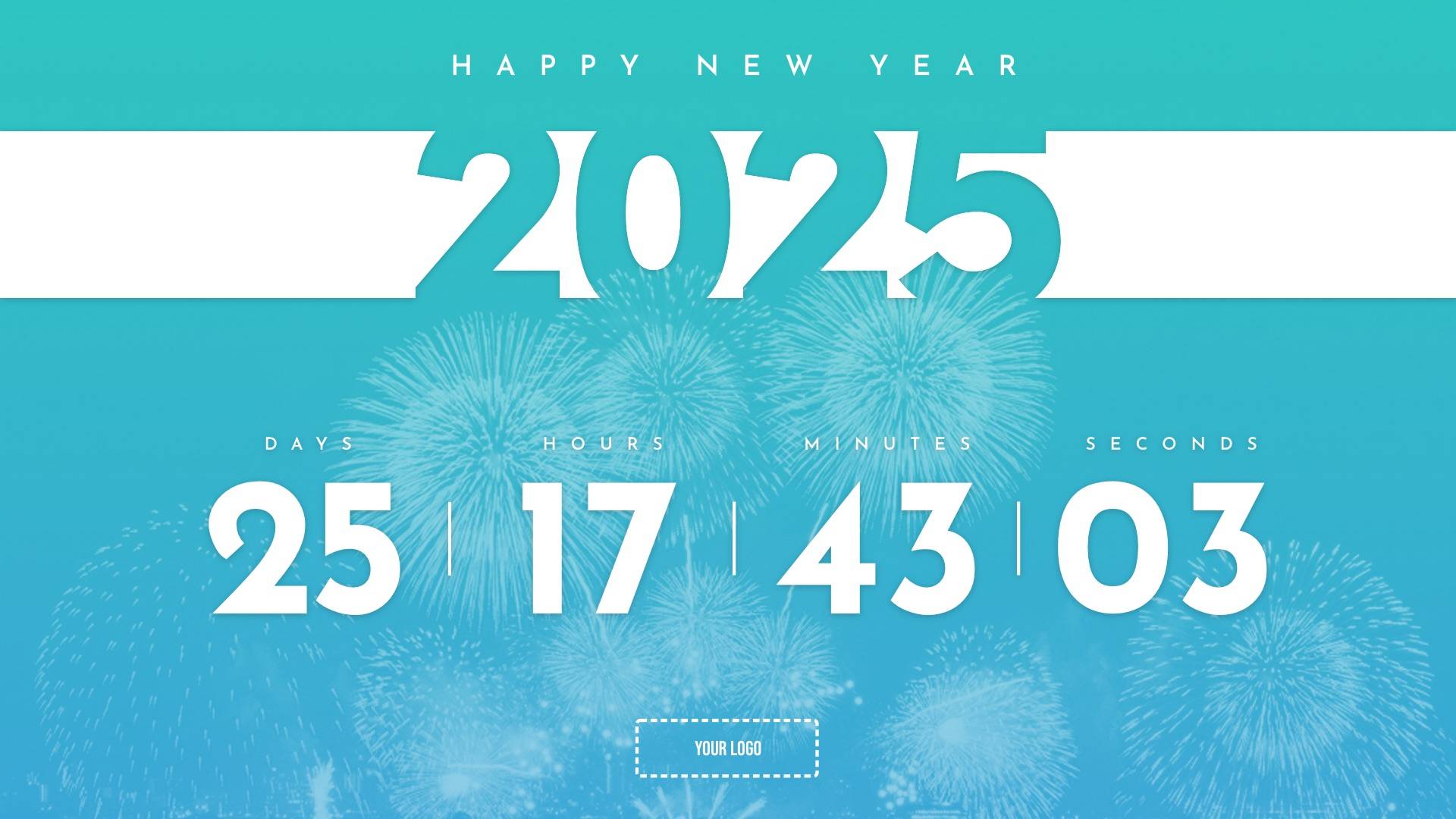 New Year Countdown Digital Signage Template