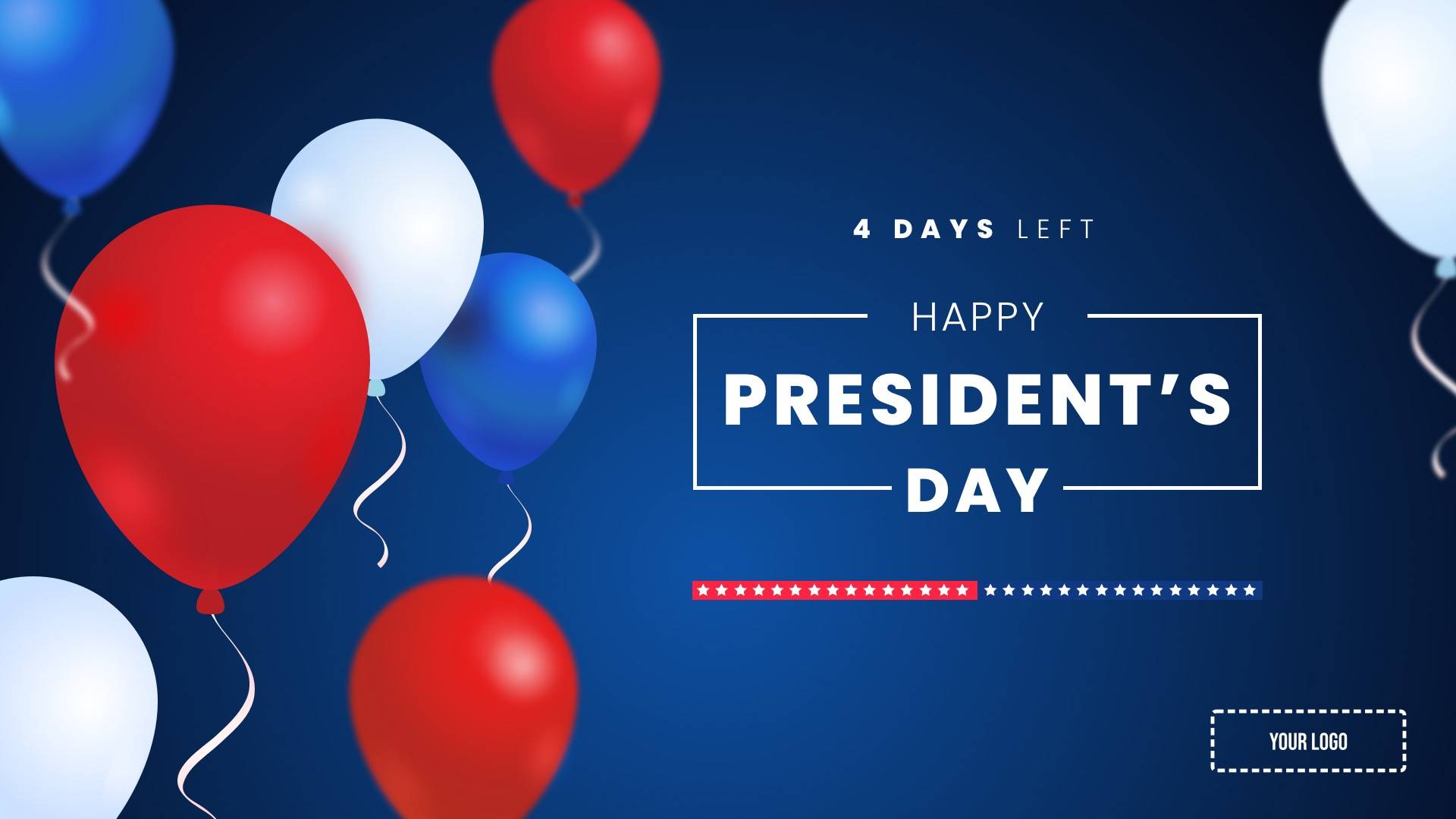 President's Day Digital Signage Template