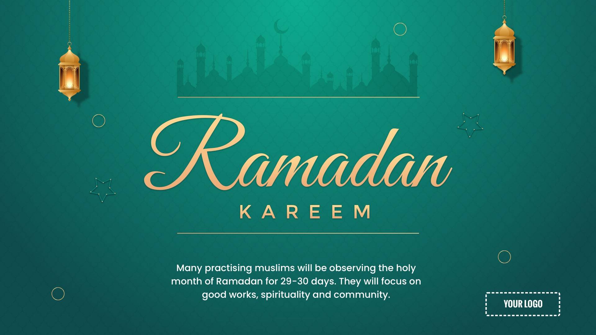 Ramadan Kareem Digital Signage Template