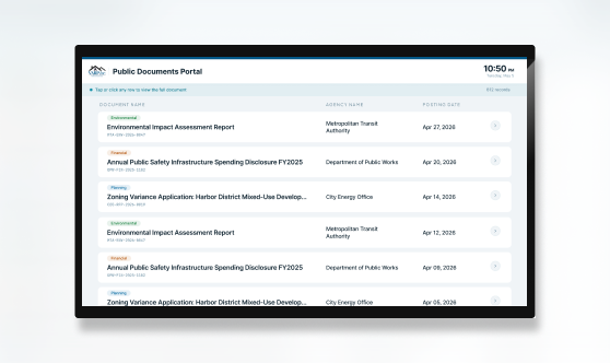 Documents Portal List - Interactive