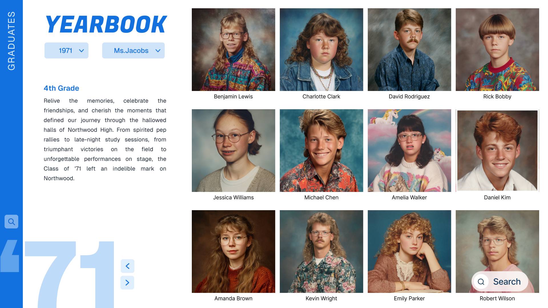 Yearbook - Interactive Digital Signage Template