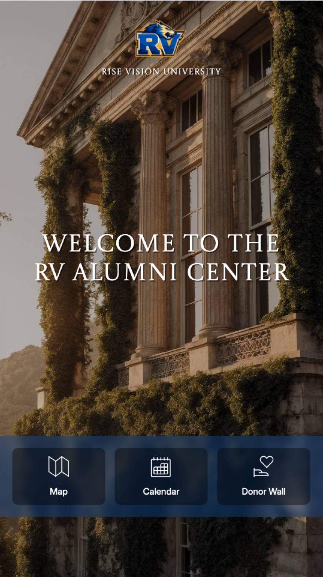 Welcome - Navigation - Interactive Portrait Digital Signage Template
