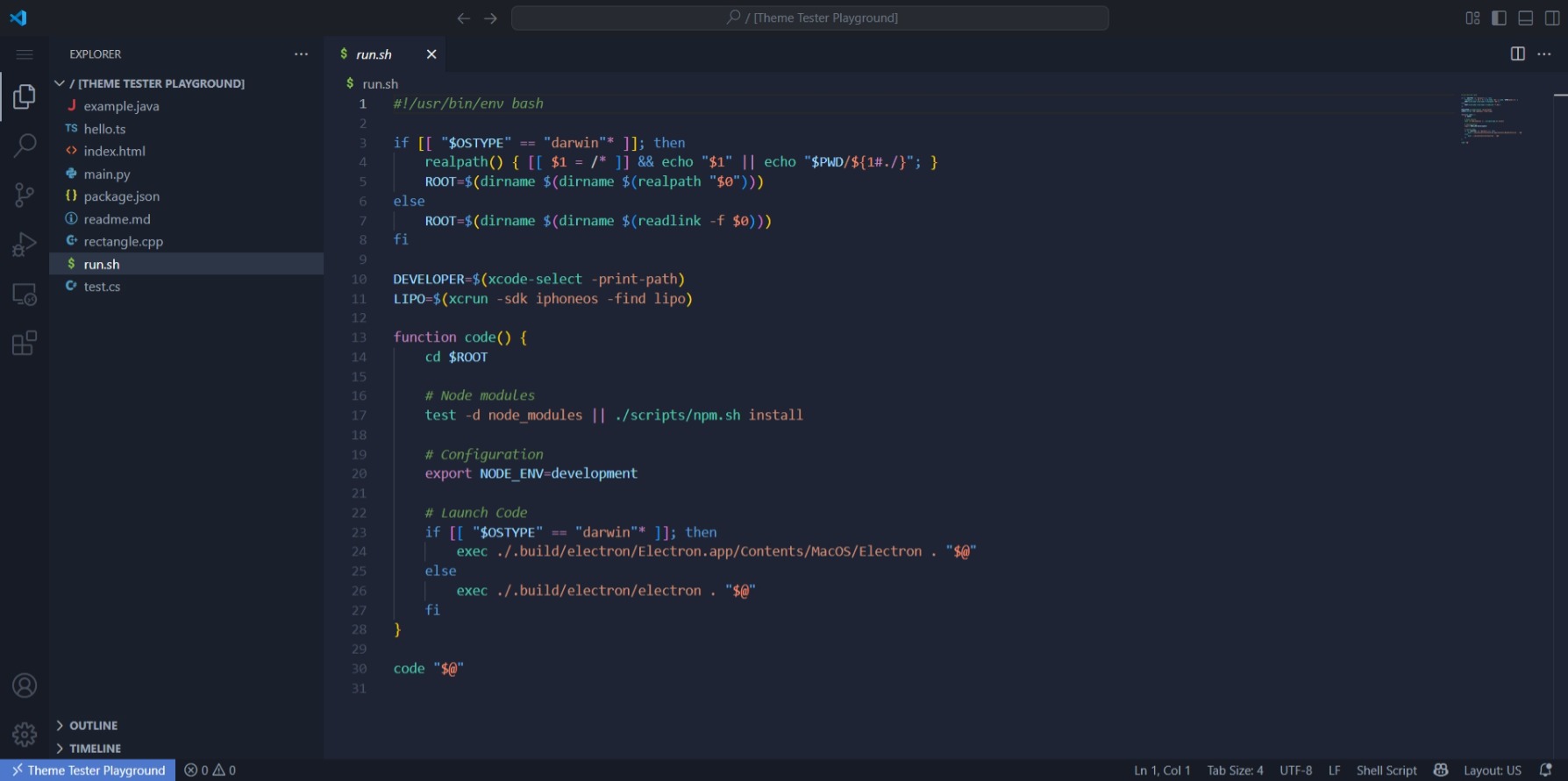 Bash Screenshot