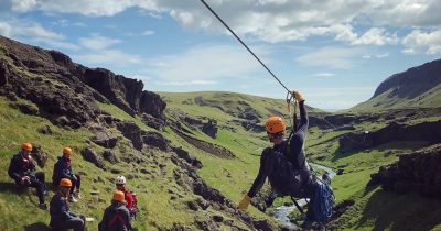 Zipline Iceland summer tour