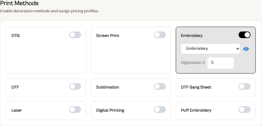 Print methods