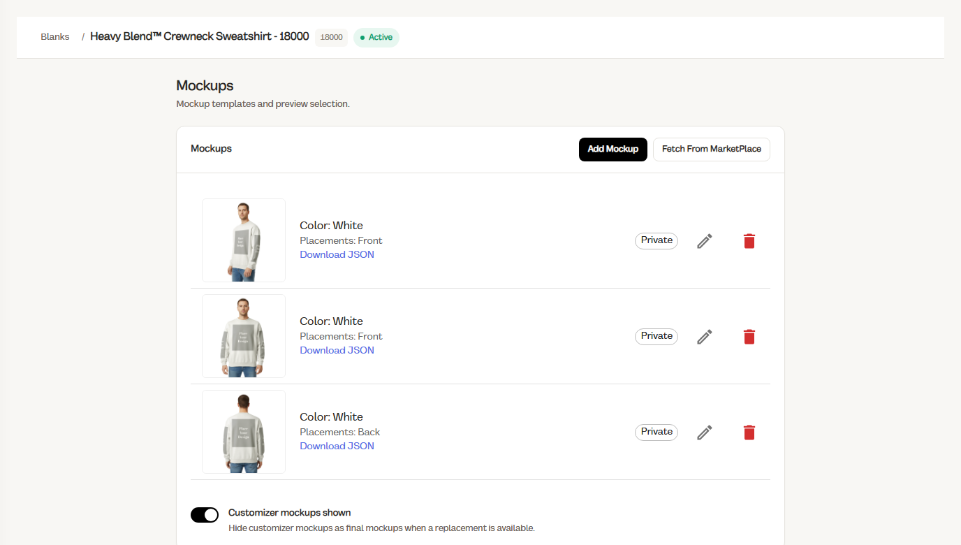 Gildan 18000 mockup templates