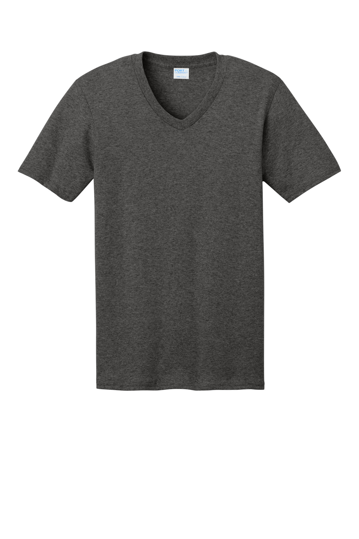 Port & Company Core Cotton V-Neck Tee. PC54V. Front