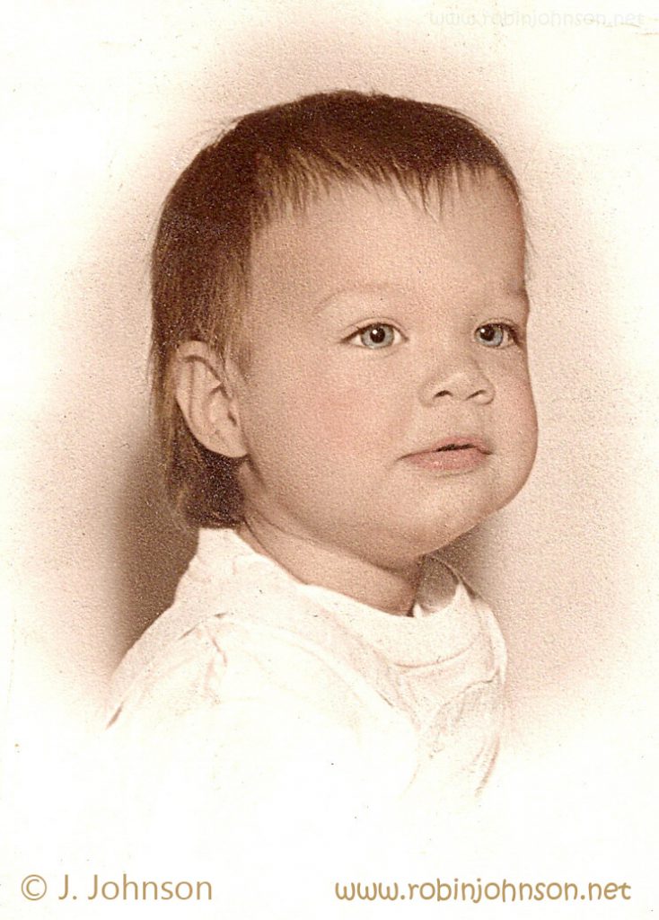 Baby picture of Robin Johnson