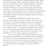 Page 2 of the Robin Johnson bio from the TIMES SQUARE Press Materials folder. Text: ADD "-TIMES SQUARE" ROBIN JOHNSON BIO-FEATURE. .. -2- was 12"), Robin won the role over literally hundreds of other candidates. Upon winning the role, she entered an intensive program of singing lessons and a dance and movement regimen. Making this film meant that the novice had to be transformed quickly into a seasoned professional. Robin worked seven days straight for 12 weeks. As a minor, the new "star" had to continue her studies with a tutor on the set and more learning sessions on Saturdays. On Sundays, recording or dancing demands took up the day. Veteran members of the New York film crew were dazzled by the professionalism of both Robin and her even younger co-star, 13-year-old Trini Alvarado. Both exhibited an almost non-stop flow of dedication, energy, high spirits and raucous good humor. Robin Johnson lives with her older sister Cindy and their mother in the Park Slope area of Brooklyn, New York. Born May 29, 1964, Robin never gave any thought to becoming an actress until "Times Square." Her inclination previously ran to sketching ("I'm not into landscapes; give me cartoons with some people in there.") and, whenever the opportunity arose, banging on drums. And although she first started "dating" when she was 11, she's not worried about permanent relationships at this point in her life. "I'm closest with my sister Cindy, who's a year older. We're both Geminis and I like to argue, especially in a friendly way." As do many young women her age, Robin can identify with Nicky's rebelliousness and non-confirmity, traits which land Nicky in trouble with the law and into the arms of a concerned social worker. "Nicky can't put things over on her like she does with others," Robin figures, "and that's the reason she admires her. I have trouble with authority figures, too, which means anybody with the upper hand—my principal, my mother, my teachers." Of director Alan Moyl