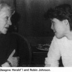 Molly Plowright (“Glasgow Herald") and Robin Johnson. Detail of photo from p. 23 of Screen International, No 276, January 24-31, 1981.