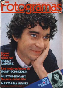 Cover of Fotogramas no. 1650; March 25, 1981; Periodical; 30.2 x 21.5 cm; a Spanish film magazine containing an article on TIMES SQUARE (1980)