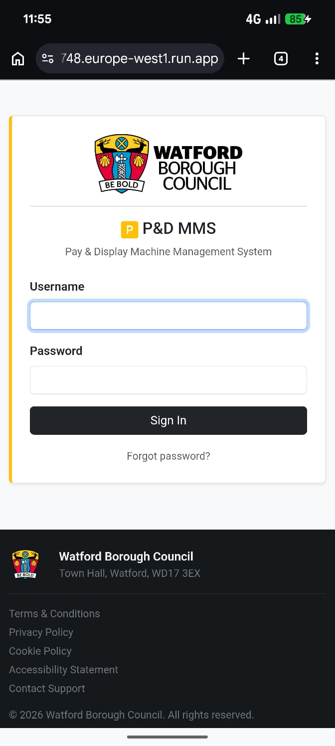 Mobile – Login