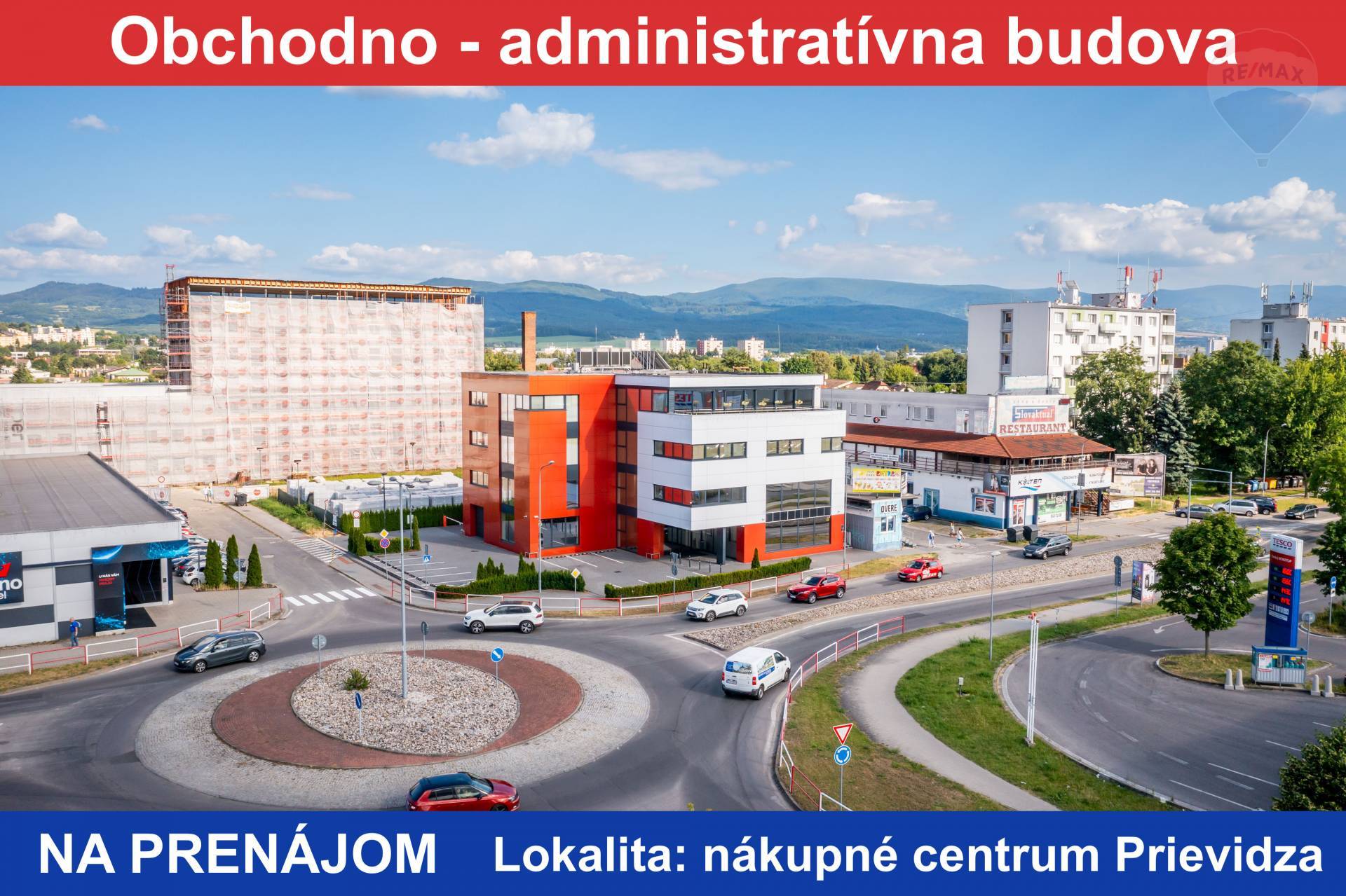 Lukratívne obchodné priestory v budove pri nákupnom centre Korzo Prievidza.