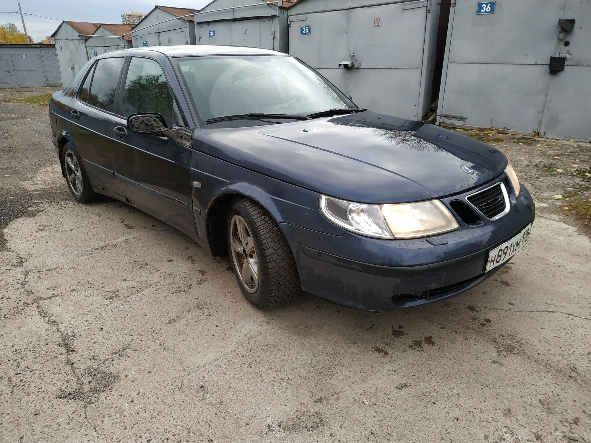 Фара правая Saab 9-5, I Рестайлинг 2003