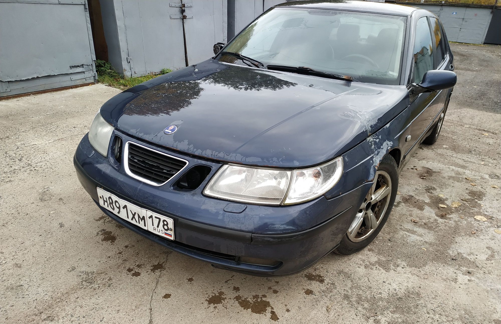 Фара левая Saab 9-5 I Рестайлинг 2003